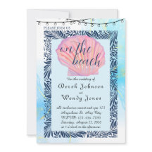 La Faire-part de mariage À Thème Plage