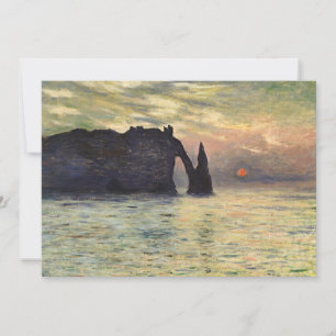 La falaise d'Etretat, coucher de soleil de Claude 