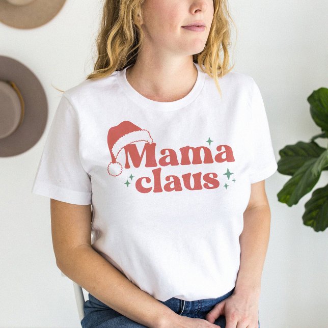 La Famille Amusante Mama Claus T-Shirt (Créateur téléchargé)