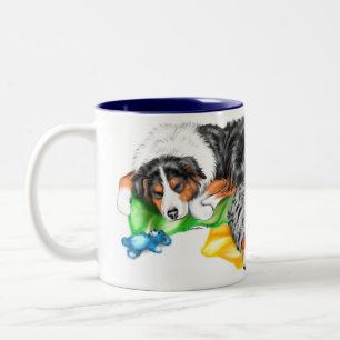 La famille des bergers australiens Nap Mug