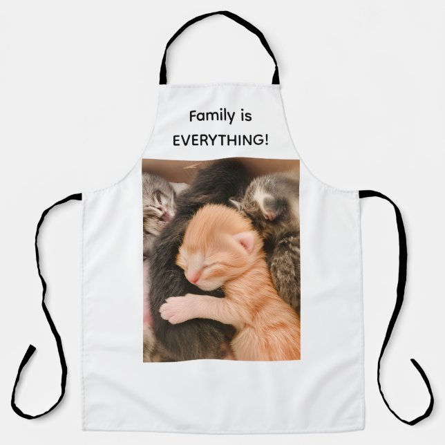 La famille est tout, tablier de chaton (Recto)
