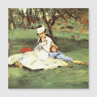 La famille Monet dans son jardin Edouard Manet