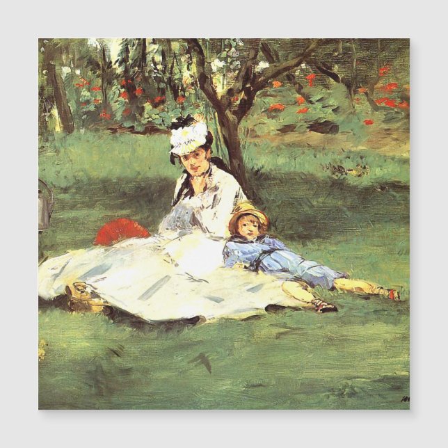 La famille Monet dans son jardin Edouard Manet (Devant)