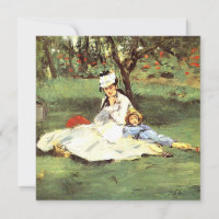 La famille Monet dans son jardin Edouard Manet