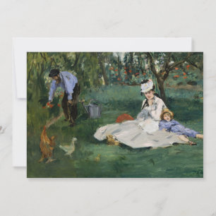 La famille Monet dans son jardin Édouard Manet