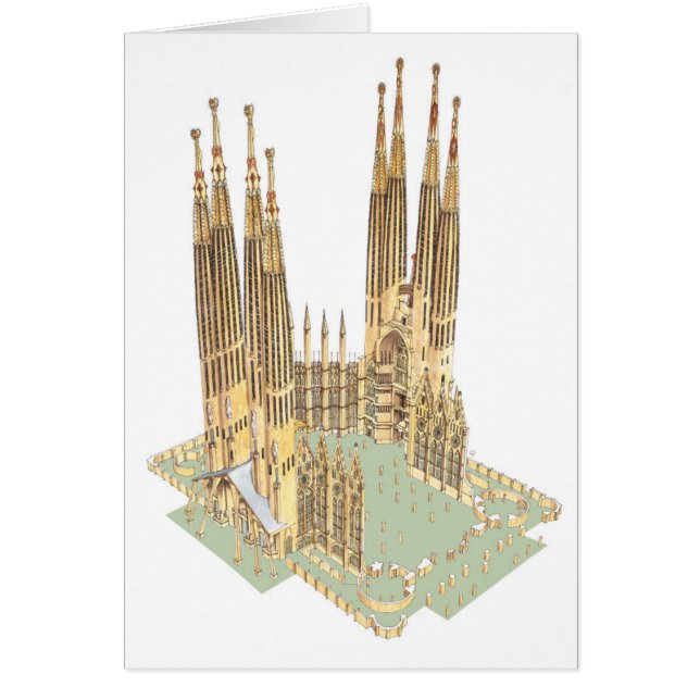 La famille sainte Antonio Gaudi. Barcelone Espagne (Devant)