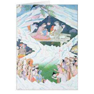 La famille sainte de Shiva et de Parvati