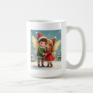 La fée de Noël d'une paire de Mugs