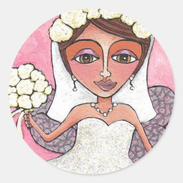 La fée et les roses nuptiales - autocollants (Devant)