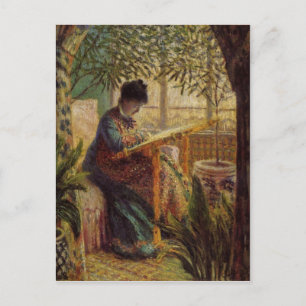 La femme au métier en détail carte postale