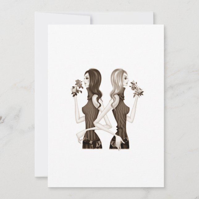 LA FEMME/LA PETITE AMIE S'ENSEMBLE INVITATION (Devant)