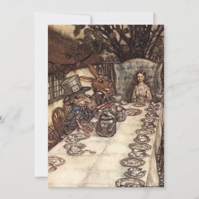 La fête du thé de la haine par Arthur Rackham (Devant)