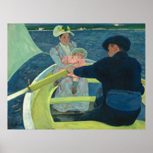 La fête nautique - Mary Cassatt Fine Art Poster