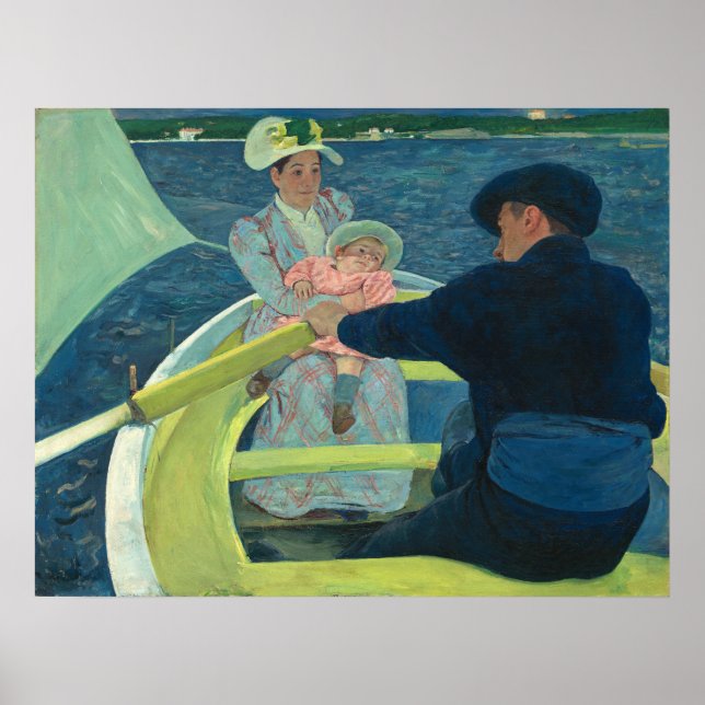 La fête nautique - Mary Cassatt Fine Art Poster (Devant)