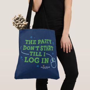 La fête ne commence pas, sac à main bleu marine