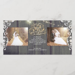 La ficelle rustique allume le Merci en bois de