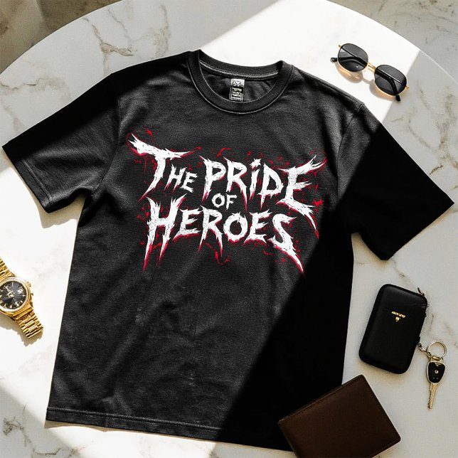 La Fierté des héros - T-shirt Motivational Design (Créateur téléchargé)