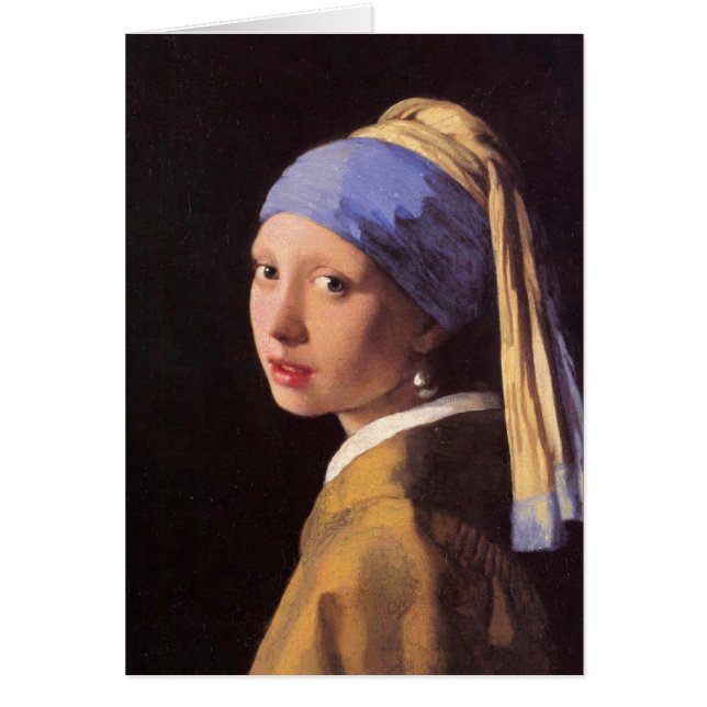 La fille avec la boucle d'oreille de perle par (Devant)