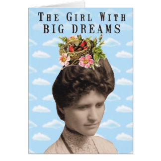 La fille avec le grand collage de rêves (et grands