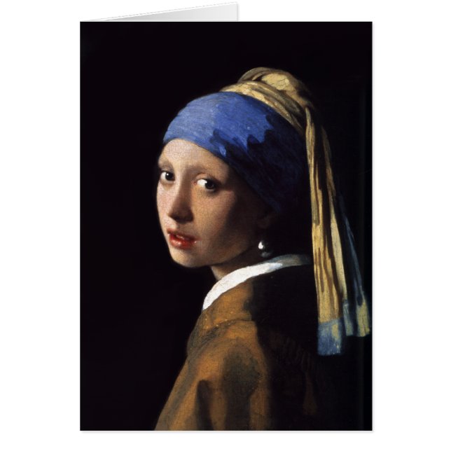 La fille avec une boucle d'oreille de perle par (Devant)