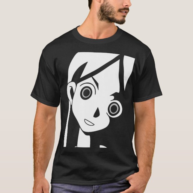 La fille d'Anime observe le T-shirt (Devant)