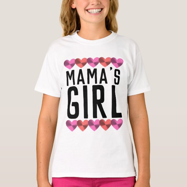 LA FILLE DE MAMA ENFANTS FILLES T-shirts (Devant)