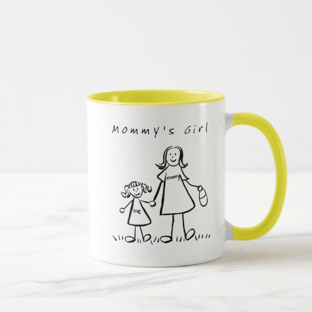 La fille de maman dessine de la Mug ou de la Coupe (Droite)