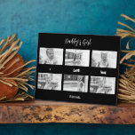 La fille de papa Je t'aime Photo Collage Plaque<br><div class="desc">Fille de papa Je t'aime Collage de photos. 6 photos. Personnaliser. Filtre noir et blanc. Arrière - plan noir.</div>