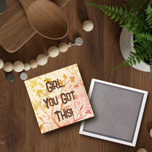 La Fille, Vous Avez Ce Magnet D'Inspirété Personna