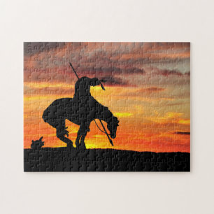 La fin du sentier Silhouette Jigsaw Puzzle