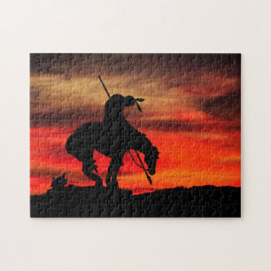 La fin du sentier Silhouette Jigsaw Puzzle