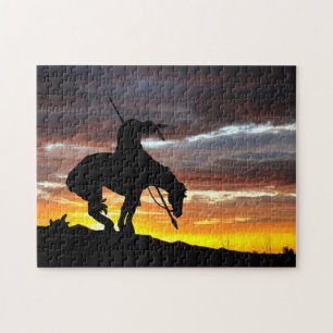 La fin du sentier Silhouette Jigsaw Puzzle