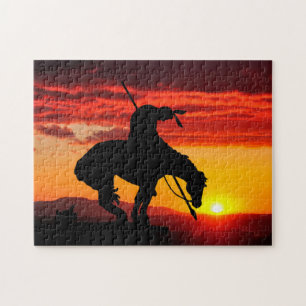 La fin du sentier Silhouette Jigsaw Puzzle