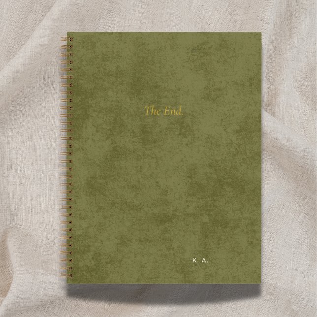 La Fin | Journal Vert de Storyteller Personnalisé (Créateur téléchargé)
