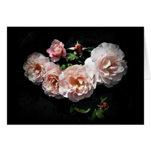 La fleur rose sourit des cartes par Stan le