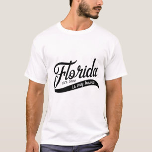 La Floride est ma maison Typerface T-Shirt