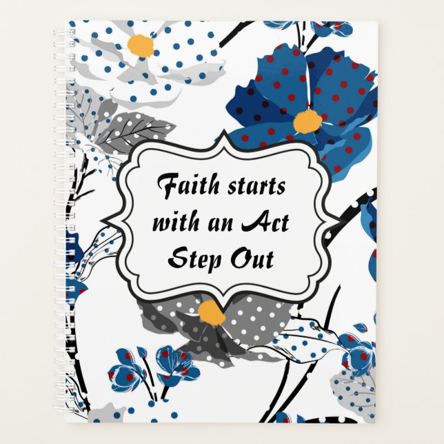 La foi commence avec un Planner Floral Act (Devant)