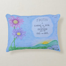 La foi ose l'âme - Coussin décoratif