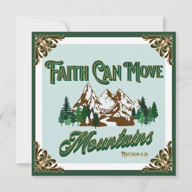 La foi peut déplacer les montagnes (Devant)