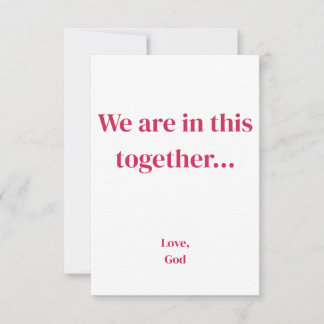 La foi rouge Nous sommes ensemble. Cartes de corre