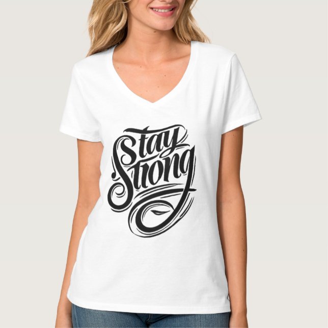La Force Commence À Rester Forte T-shirt (Devant)