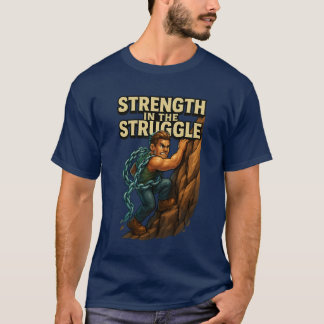 La force dans la lutte Motivationnelle T-shirt
