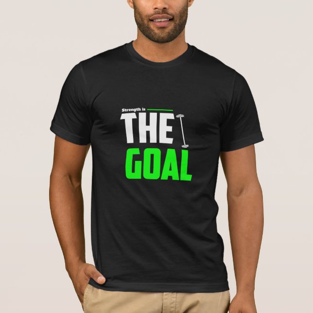 La force est l'objectif - T-Shirt de gym (Devant)