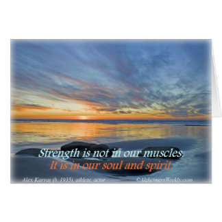 La force n'est pas dans des nos muscles,