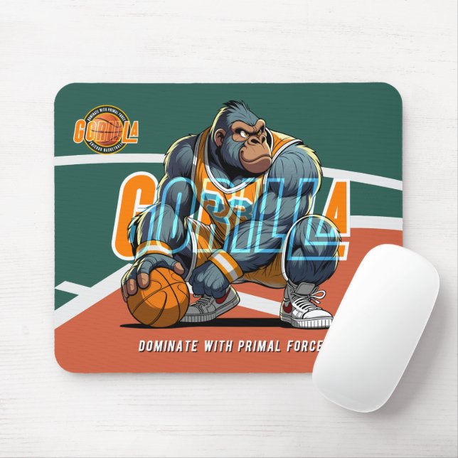 La force primaire du basket-ball | Tapis de souris (Avec souris)