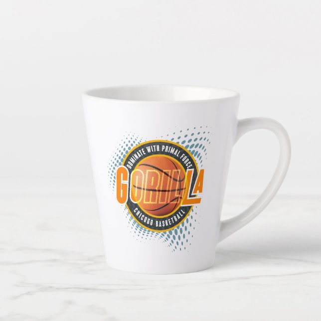 La force primaire du basket-ball | Tasse latte (Droite)