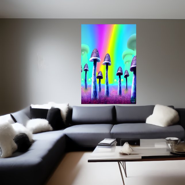 La forêt de champignons | AI Art Poster (Créateur téléchargé)