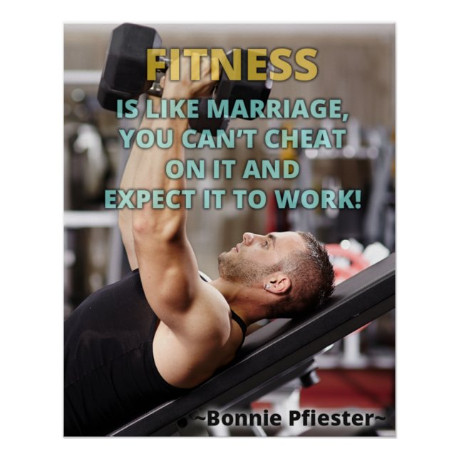 La forme physique est comme le mariage Affiche de  (Devant)