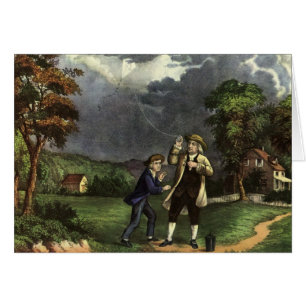 La foudre et l'expérience de cerf-volant de Benjam