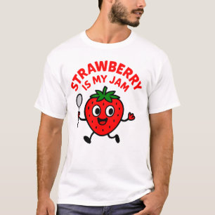 La fraise est mon T-shirt à la confiture